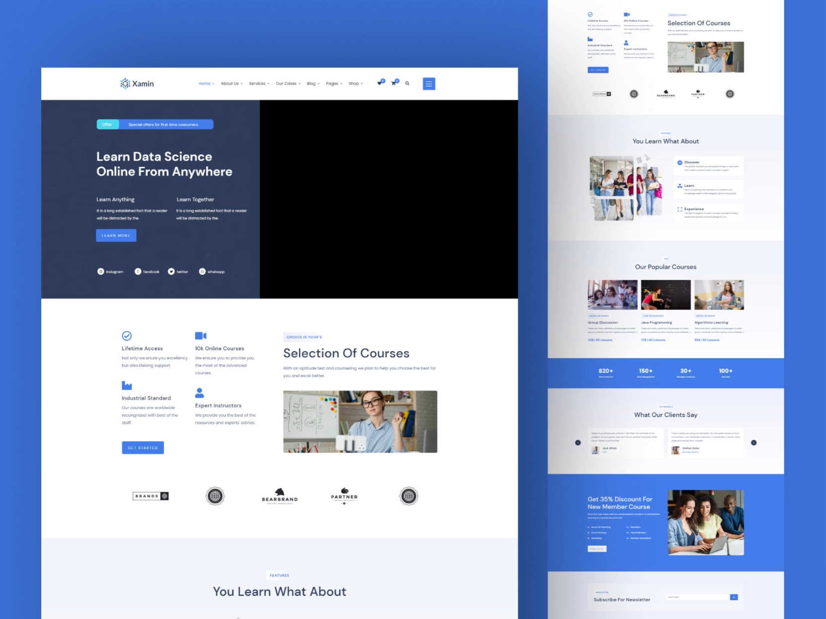 Data Science & Analytics SaaS WordPress theme by Iqonic Design on Dribbble