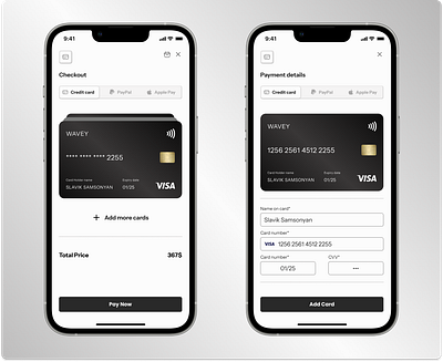 Checkout / Daily UI #002 addcard checkout dailyui figma payment ui ux uxui