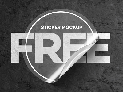 Free Sticker Mockup download free freebie mockup psd stick sticker tag transparent