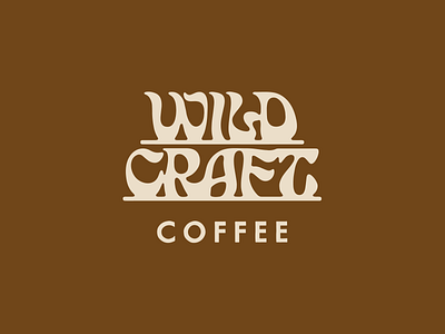 Wildcraft Coffee Logo brand identity branding coffee custom type design fort worth groovy illustration illustrator lettering logo rounded type typography wildcraft