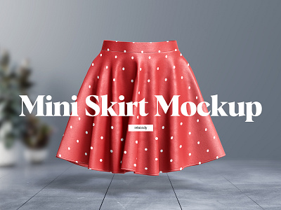 Mini Skirt Mockup aline clothing download dress female gown mini mockup psd skirt wear woman
