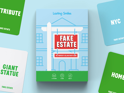 Fake Estate game design! cardgame game design graphic design illustration vector