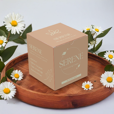 Serene Skin Care Package branding design graphic design illustrator package package design packaging skin care studying