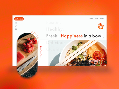 Poke branding css design figma food foodie graphic design html poke sushi ui ux web webdesign