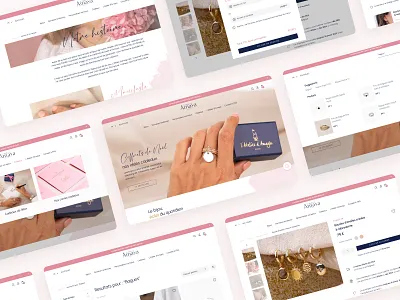 Atelier d'Amaya Website agence amaya atelier checkout cms custom design dnd ecommerce item jewellery magento navigation page product search ui website