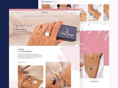 Atelier d'Amaya Website agence amaya atelier design dnd ecommerce home item jewellery magento product ui website