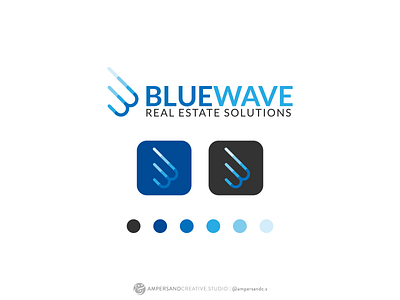 BlueWave Real Estate Solutions - Branding & Logo Design branding design graphic design logo vector