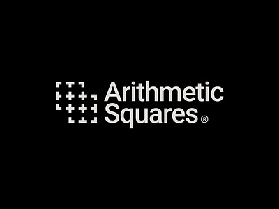 Arithmetic Squares logo design behance brand guide brand guidelines brand identity branding business logo creative logo freelancer logo graphic design icon logo logo design logofolio logotype minimal minimalist logo modern logo monogram professional logo typography