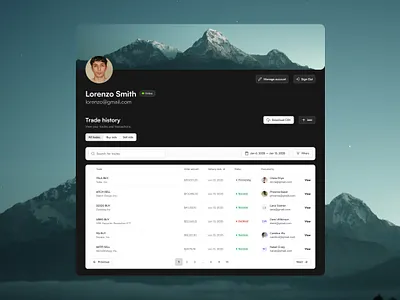 User Profile Design dailyui graphic design ui user profile ux