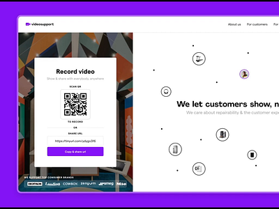 Desktop website animation app branding customer design landing page marketing typography ui video website