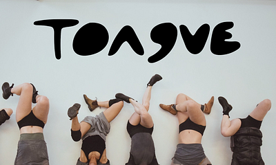 Tongue Dance Project Custom LogoType custom dance logo logotype typography
