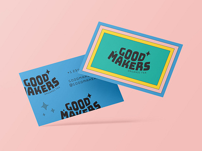 Good Makers Business Cards branding business cards color theory design graphic design illustration logo
