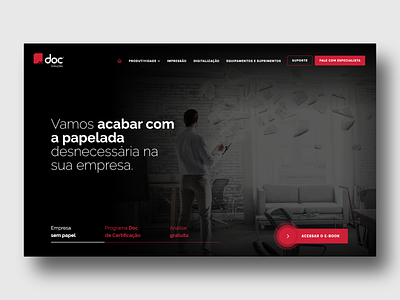 Website da Doc Soluções adobe xd case design webflow