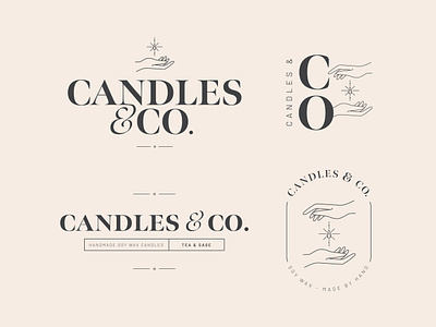 Candles & Co. Logos branding candles design graphic design illustration logo