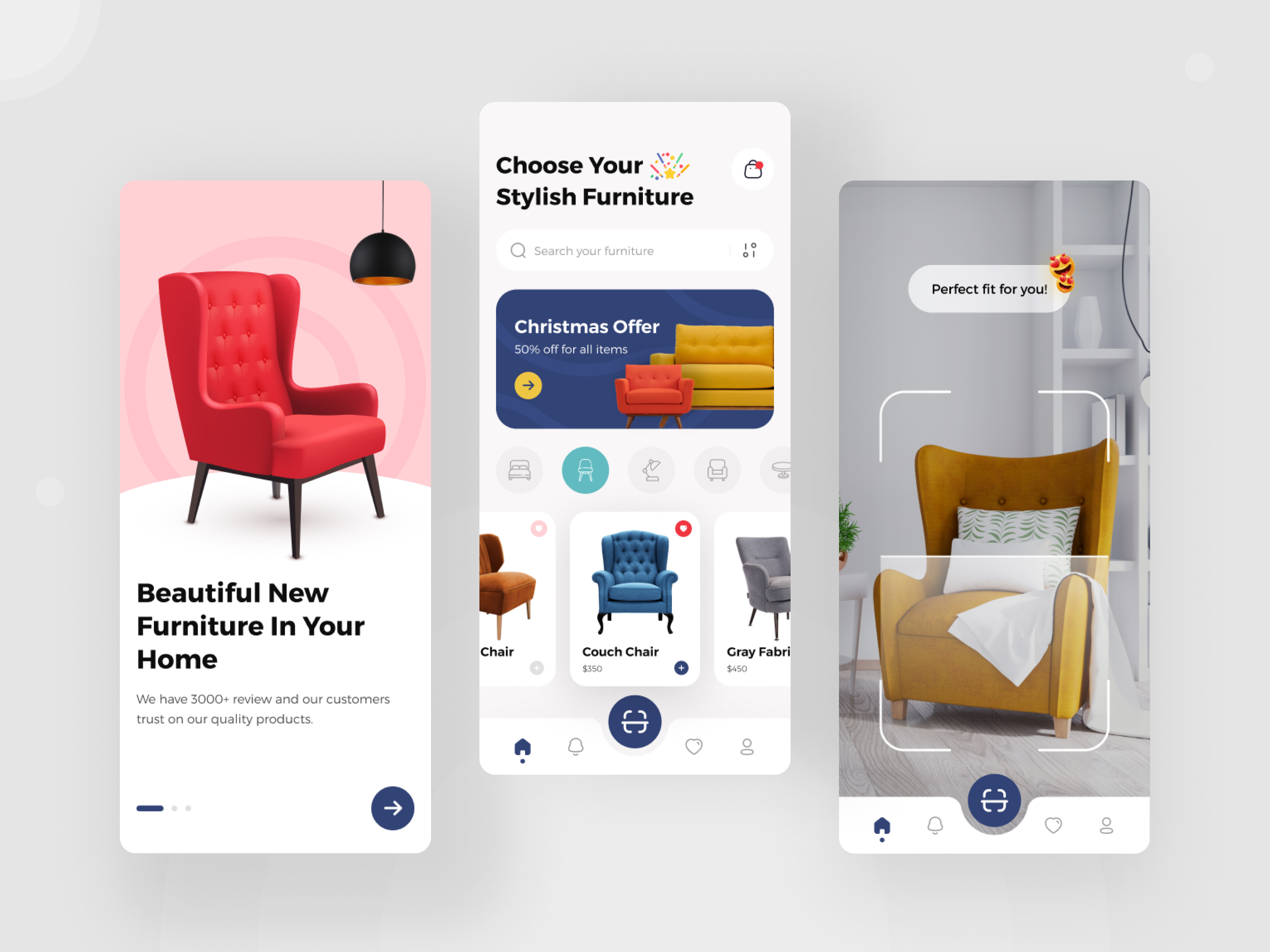 Example of Custom UI & UX Design For Mobile App