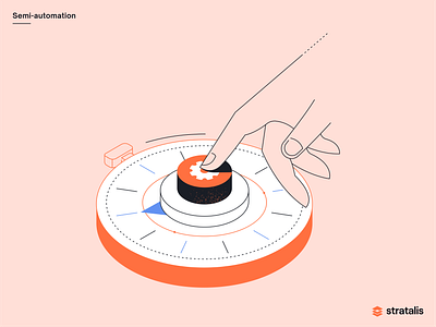 Stratalis - Semi-automation illustration automation design flat flatillustration graphicdesign hand illustration infographic minimal ui ux vector website