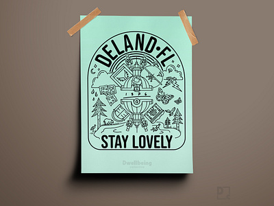 Stay Lovely apparel design art branding clean design flat graphic design illustration poster design