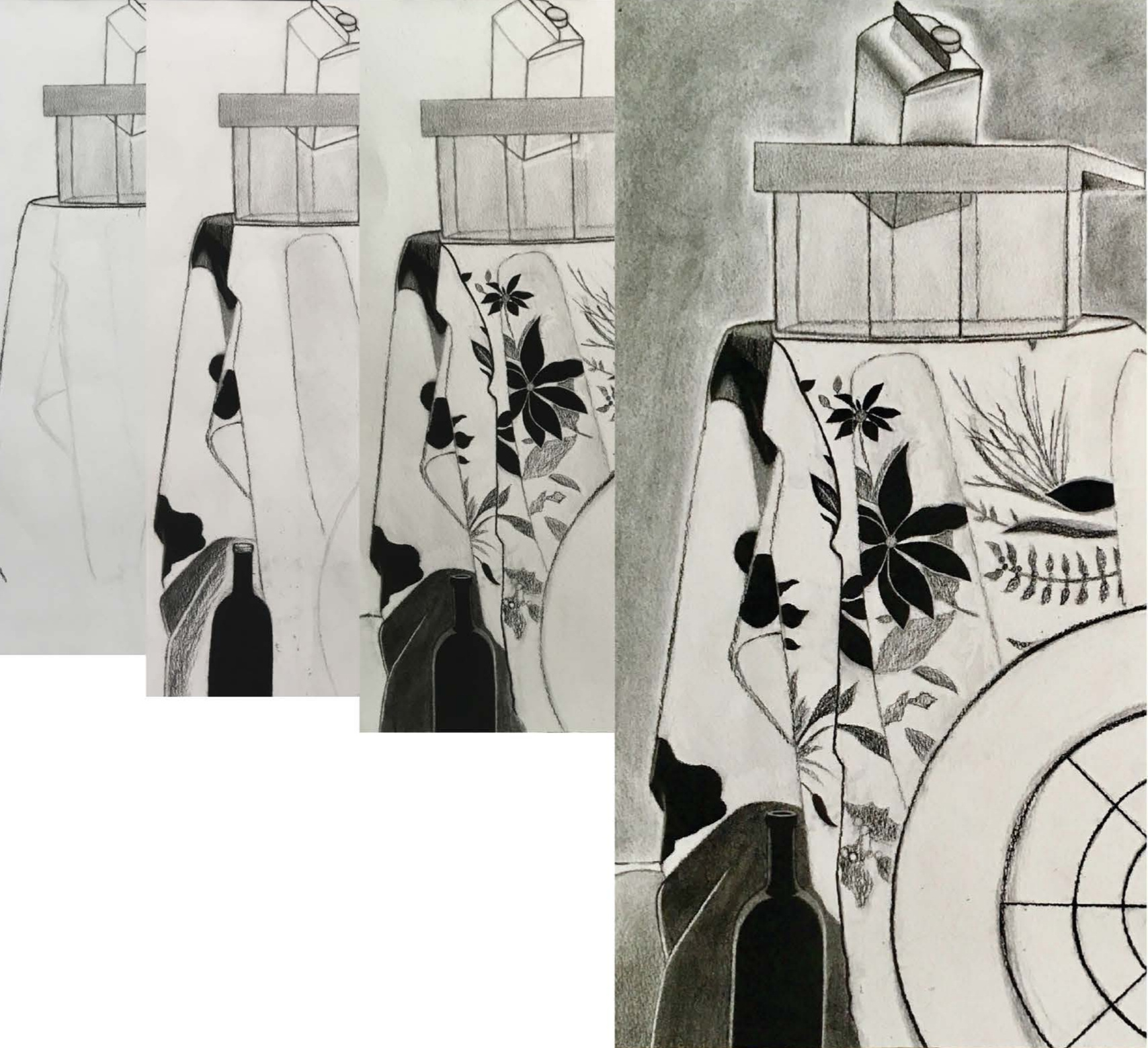 Timed Charcoal Drawing | Adeline Swires adeline b swires adeline b. swires adeline brone swires adeline bronė swires adeline swires adelineswires charcoal charcoal drawing drawing fine art gradient hand drawing illustration perspective shading sketching spatial still life