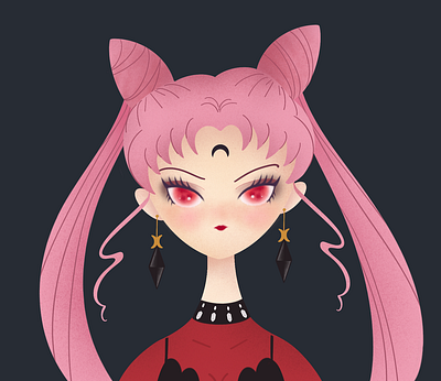 Black Lady black lady fanart graphic design illustration sailor moon