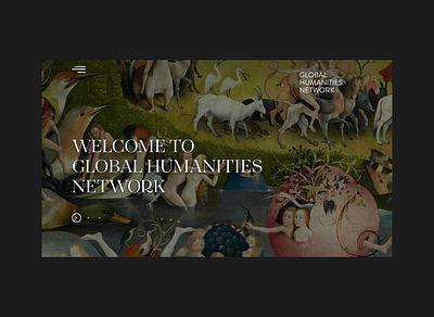 Global Humanities Network ui ux web design