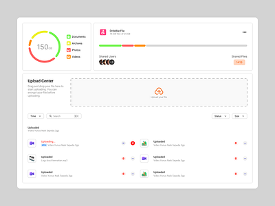 DailyUI Day 31 - File Upload app chart cloud dailyui design fileupload graphic design illustration ui uidesign upload ux