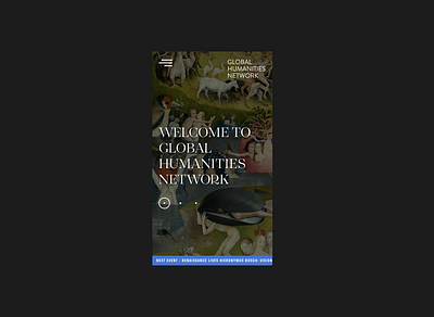 Global Humanities Network Mobile graphic design ui ux web design