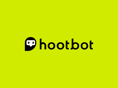 hootbot ai driven ai logo answer automation bot chat chat logo chatbot friendly hoot knowledge logo owl owl logo smart talk wisdom wise