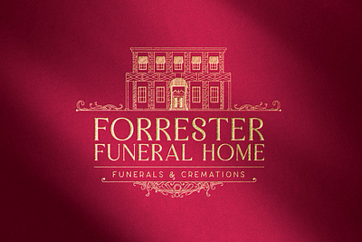 Forrester Funeral Home brand identity design graphic design illustration logo vector