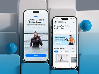 Fitness App Design activity tracker android app calories fitness fitness app gym gym activity tracke health health app ios minimal mobile mobile app design sport training workout