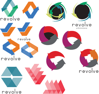 Revolve Sample Logos animation branding graphic design logo
