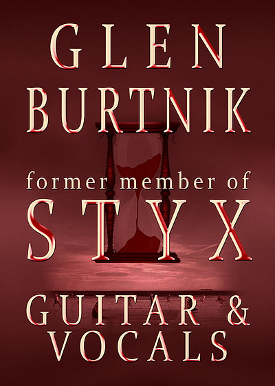 Glenn Burtnik music campaign - 2025 80s music branding digital art event poster glenn burtnik graphic art graphic design illustration music musicians styx