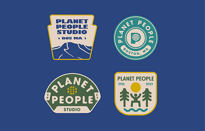 Planet People Badges badge eco friendly logo outdoors planet