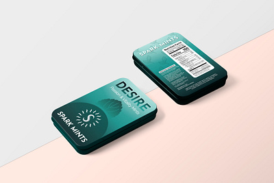 Mint Box Design box label design box packaging design graphic design label design mini box design mint box design packaging label design spark mint design spark mint label tin box design