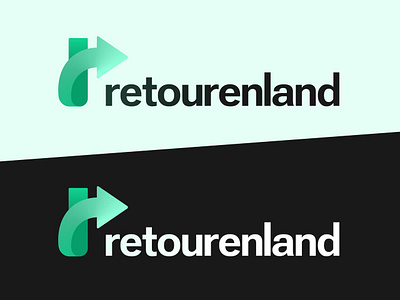 retourenland — E-commerce logo amazon branding design ecommerce illustration logo market shop typography vector