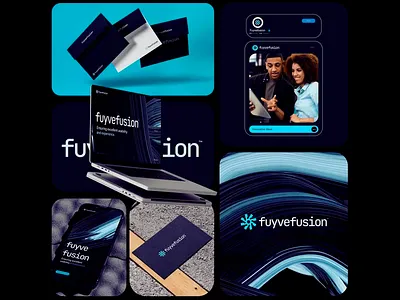 Brand identity-Fuyvefusion tech company brand brand identity branding branding design company brand creative dark dark background dark design design dynamic fuyvefusion fuyvefusion logo logo logo design logotype modern tech company tech devices technology