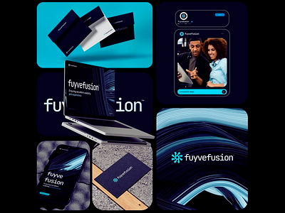 Brand identity-Fuyvefusion tech company brand brand identity branding branding design company brand creative dark dark background dark design design dynamic fuyvefusion fuyvefusion logo logo logo design logotype modern tech company tech devices technology