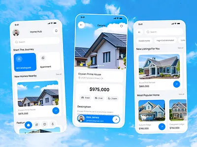 Real Estate Mobile App apartment app design business chart eal estate mobile app estate house ios app minimalist mobile mobile app mobile app design property property app property finder app real estate real estate app rent