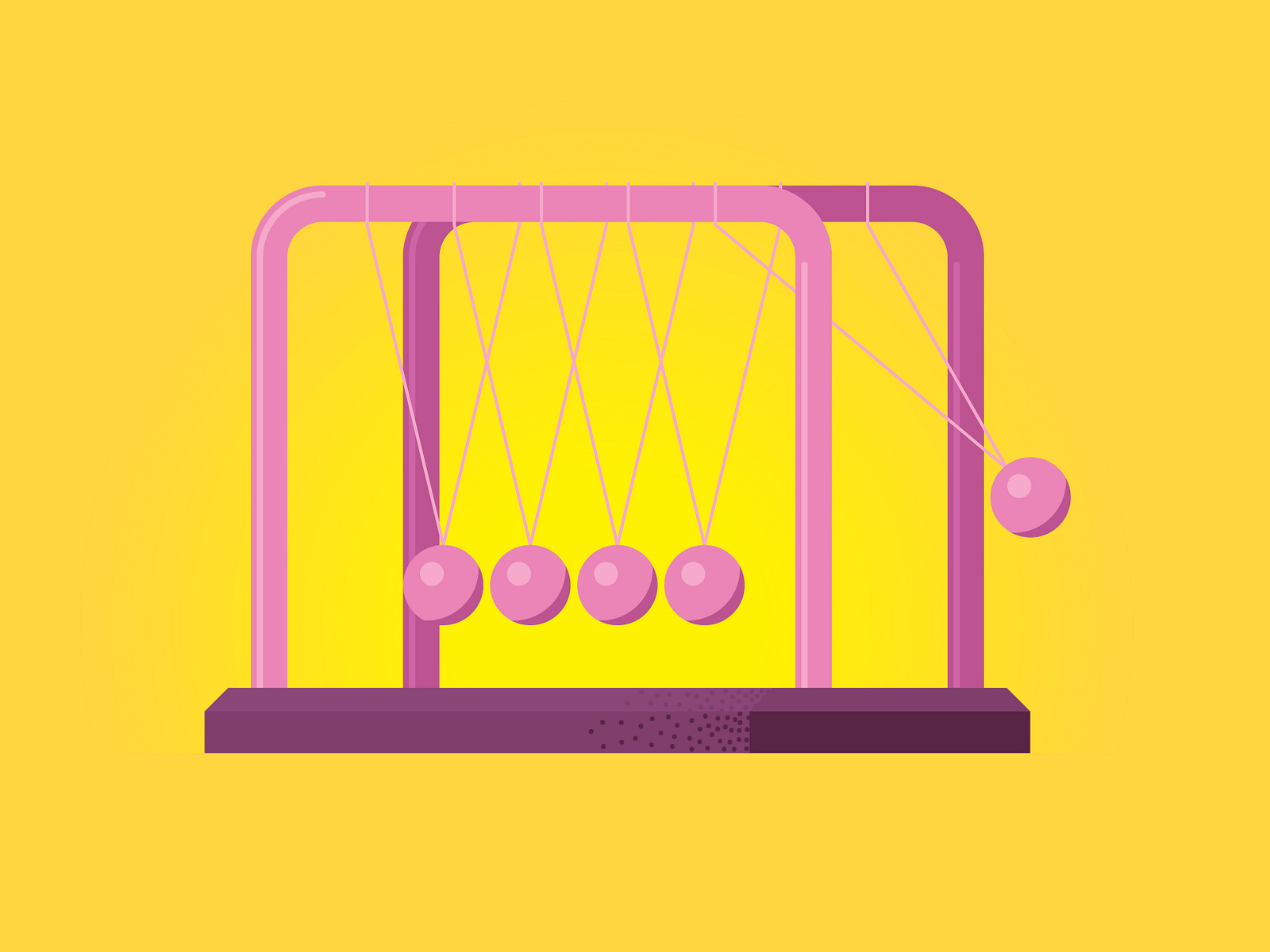 Newton’s Cradle by Chris Rooney on Dribbble