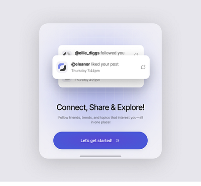 Social Media App Onboarding login mobile apps onboarding social media ui