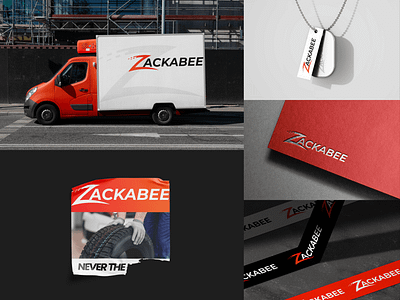 Zackabee - Logo & Identity Design automotive logo branding classic logo energetic garrage logo graphic design logo logo mockups logomark minimal logo mockups modern logo poster design typographic logo typography wordmark