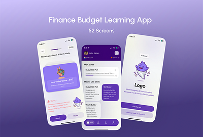 Finance Budget Learning App app appui budget edtech eduapp education finance learning uidesign uiux uxrdesign