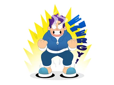 Power Energy More More characterdesign illustration