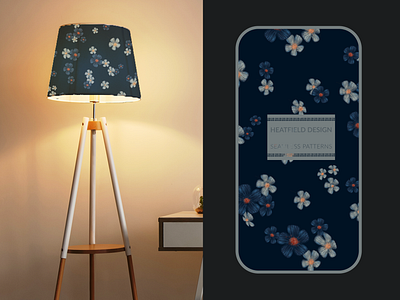 Seamless Pattern Blue Flowers blue clothing cover decoration design fashion floral flowers frame interior lamp design lampshade pattern repeat pattern repeating seamless pattern shade textile wrapping paper