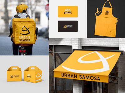 Urban Samosa - Logo & Identity Design branding fast food brand food branding food delivery food logo food packaging graphic design hot logo indian logo lettermark logo minimal logo modern logo packaging and labeling packaging design pictorial logo samosa samosa logo stationery design typographic logo