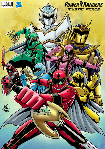 Power Rangers - Mystic Force artist artwork character character illustration comic artist comic style comiccover coverartist drawing drawingideas hero ideas illustration poster posterlayout power powerrangers rangers superhero team