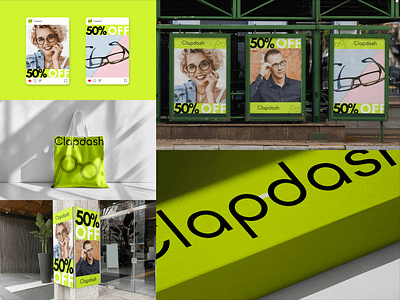 Clapdash - Logo & Identity Design ad marketing branding brandmark cool brand eyewear eyewear brand eyewear logo glasses goggles minimal logo modern logo optician logo packaging and labeling packaging design poster design signage design specs typographic logo typography wordmark