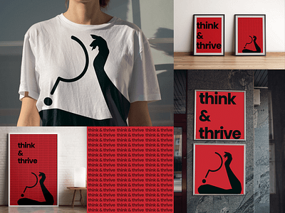 Think & Thrive - Art & Ad Camaign Conceptualization ad campaign album cover animation art art animation art concept book cover design branding cover art cover design digital illustration illustration marketing podcast cover art quote tagling think think and thrive typography animation video animation