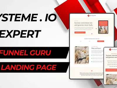 SYSTEME IO EXPERT IN LANDING PAGE / SALES FUNNEL / WEBSITE 3d animation branding design graphic design illustration landing page expert lead generation logo systeme io systeme io expert systeme io landing page ui vector website design website design expert