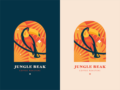 Jungle Beak Coffee design graphic design illustration jungle toucan vector vector illustration