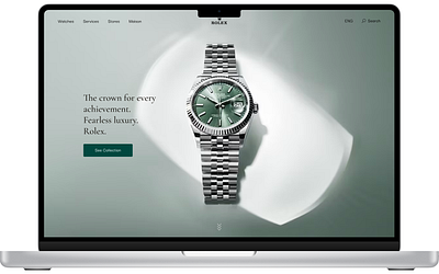 Rolex Landing Page Redesign (Concept) branding luxury watches rolex web design